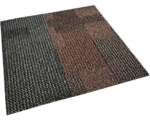 Dalle de moquette carrée avec deux motifs différents