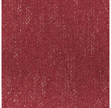 Gros plan d'une moquette rouge avec effet chiné