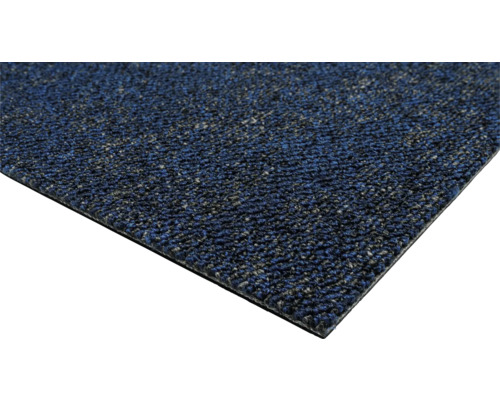 Detailansicht einer blauen Fußmatte