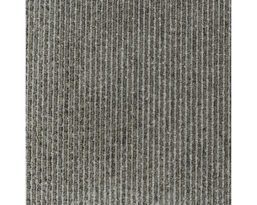 Vue détaillée d'une moquette grise à rayures