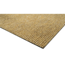 Vue détaillée d'un paillasson avec une structure côtelée.