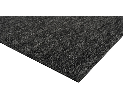 Vue détaillée d'un tapis gris