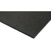 Detailansicht einer schwarzen Textilmatte