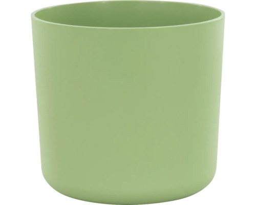 Übertopf Lora Kunststoff Ø 16 cm H 14,7 cm pistazie Runder Pflanztopf aus Kunststoff