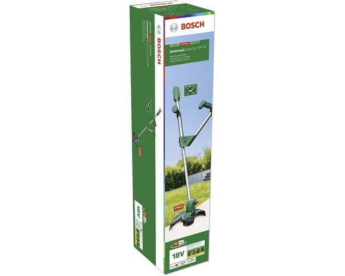 Verpackung des Bosch Akku-Rasentrimmers UniversalGrassCut 18V-26