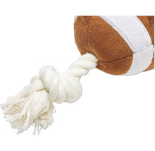 Hundespielzeug American Football mit Seil
