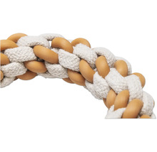 Geknotetes Hundespielzeug aus Seil und Kunststoff