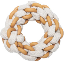 Hundespielzeug Ring aus Seil und Kunststoff