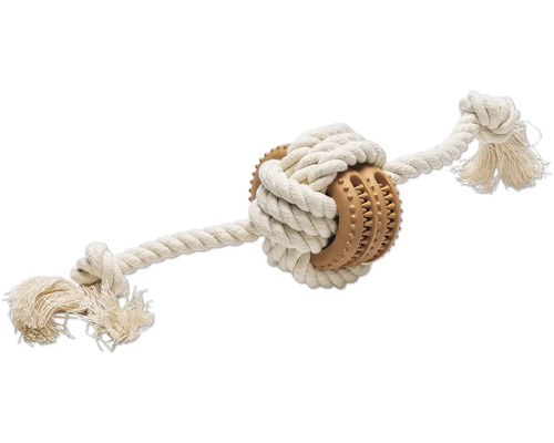 Jouet pour chien en corde et plastique