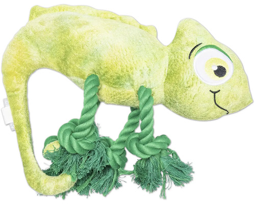 Chamäleon-Hundespielzeug mit Seil