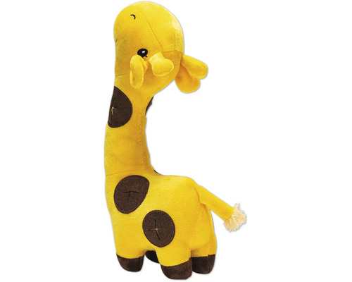 Gelbes Giraffen Plüschtier mit braunen Flecken
