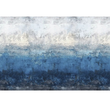 Tapete mit abstraktem Design in Blau und Weiss