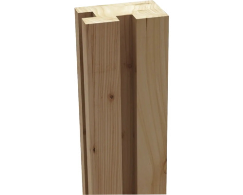 Poteau d'angle Osmo pour clôture de protection sonore Forsdal 10 x 14 x 220 cm à visser mélèze Bois profilé en bois