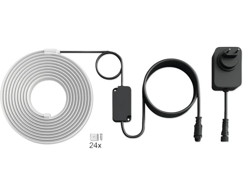 Bandeau LED avec matériel de fixation et bloc d'alimentation