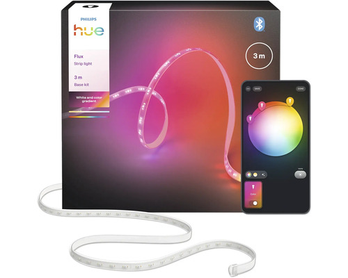 Philips Hue Flux Bande lumineuse 3 mètres Kit de base avec application smartphone