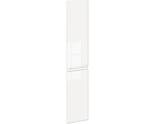 PICCANTE Smart Frontenset Midi-Apothekerschrank 30 cm weiß hochglanz lackiert mit integrierter Griffmulde "AN" Gefrierschrank