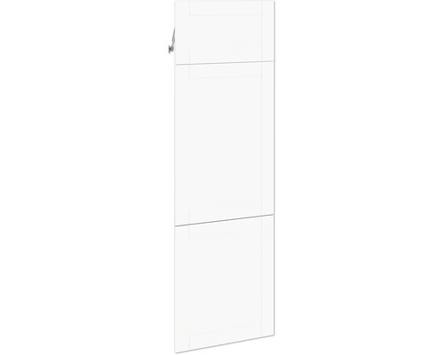PICCANTE Smart Set de façade armoire haute pour réfrigérateur 1 trappe et 2 portes pivotantes maison de campagne blanc mat "AP" Armoire suspendue blanche avec une porte