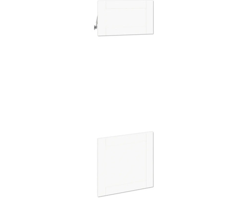 PICCANTE Smart Set de façade armoire haute pour microondes et four 1 trappe et 1 porte pivotante maison de campagne blanc mat "AR" Porte de placard