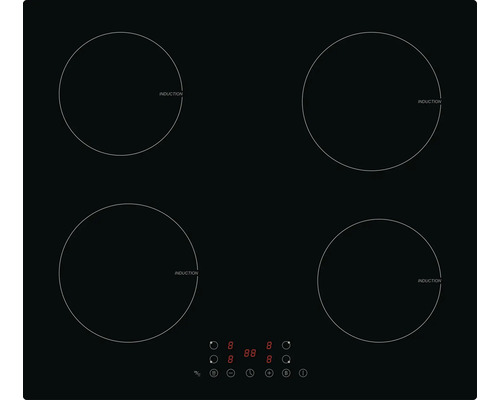Induktionskochfeld Rahmenlos PKM 59 x 52 cm 4 Induktionskochzonen PKM IF4BG Induktionskochfeld mit vier Kochzonen