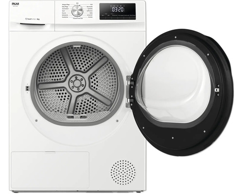 Sèche-linge à pompe à chaleur PKM avec porte ouverte