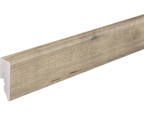 Plinthe SKANDOR PVC KU048L chêne 2 lames 2400 x 38,5 x 15 mm Plinthe avec décor en bois