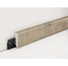 Sockelleiste mit Befestigungsclip zur Wandmontage