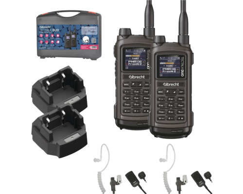 Albrecht Tectalk Duo Funkgeräte Set mit Zubehör
