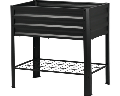 Hochbeet aus Metall mit Ablagegitter