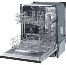 Offener Geschirrspüler mit Geschirrkörben