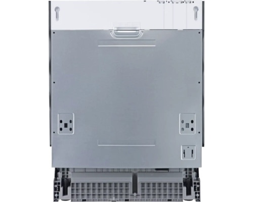 Rückansicht eines Geschirrspülers zur Veranschaulichung von Anschlüssen und Bauweise.