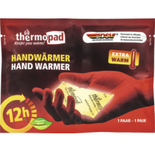 Paquet de chauffe-mains Thermopad avec l'inscription 'Vous garde au chaud !'