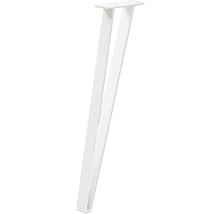 Pied de table blanc en métal