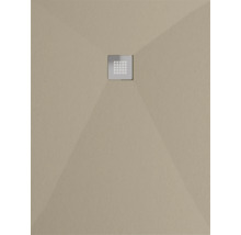 Quadratische Duschwanne mit quadratischem Abfluss