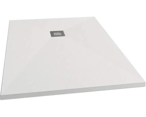 Duschwanne SCHULTE Centrostone ExpressPlus 100 x 120 x 3 cm weiß EP220112 9016 Duschwanne mit Ablauf