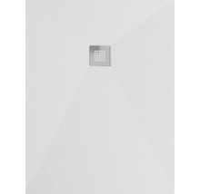 Quadratische Duschwanne mit Ablaufgarnitur