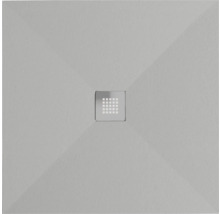 Quadratische Duschwanne mit Abfluss