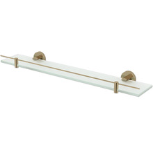 Étagère en verre avec support pour rangement de salle de bain