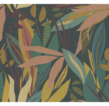 Papier peint avec motif de feuilles botaniques