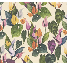 Vinyle à motifs avec des motifs floraux et végétaux