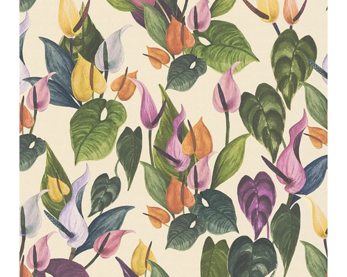 Vinyle à motifs avec des motifs floraux et végétaux