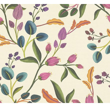 Papier peint à motifs floraux