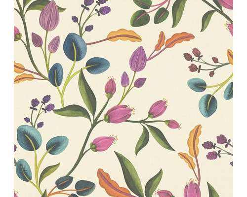 Papier peint à motifs floraux