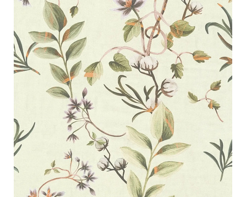 Papier peint avec motif de plantes