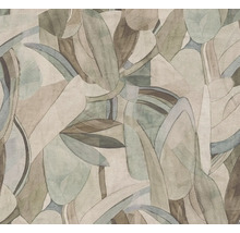 Papier peint à motif de feuilles