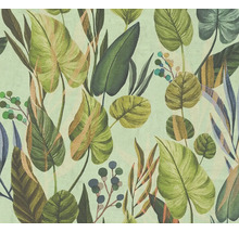 Papier peint avec motif de feuilles