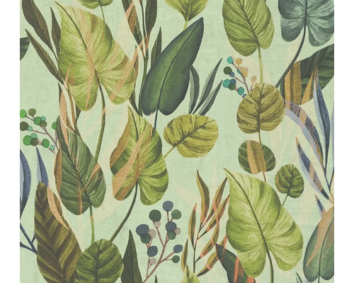 Papier peint avec motif de feuilles