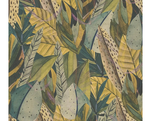 Motif de papier peint à feuilles