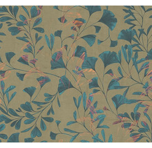 Papier peint à motif de feuilles