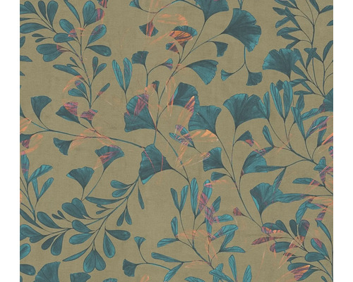 Papier peint à motif de feuilles