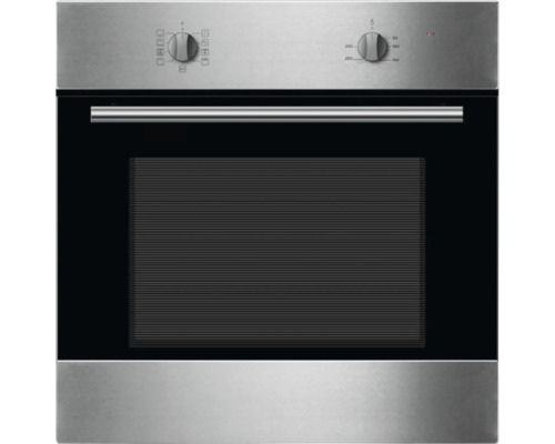 Four encastrable en acier inoxydable avec thermostat et sélecteur de fonctions
